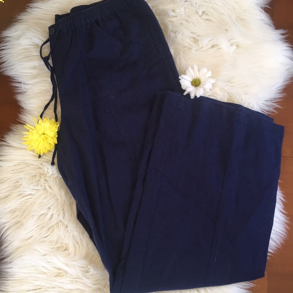 New York & Company Wide Leg Linen Pants
